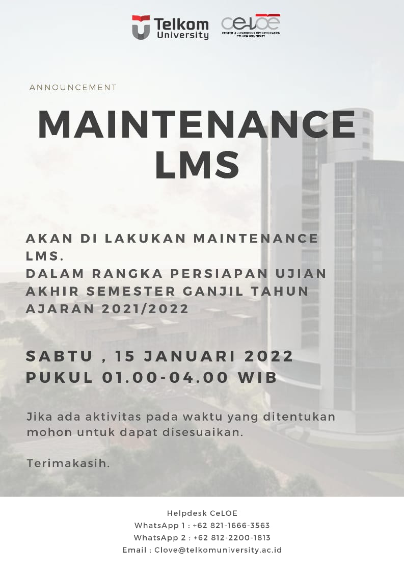 MAINTENANCE LMS