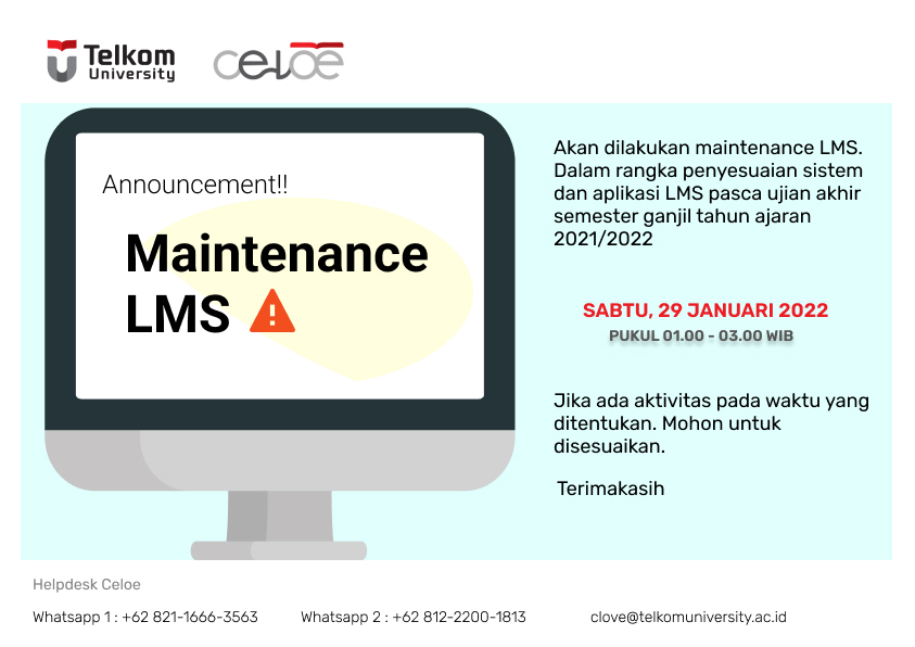 maintenance pasca UAS