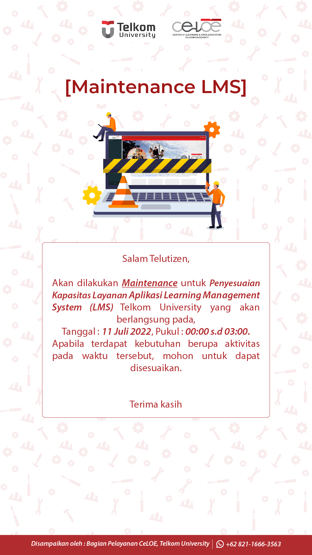 Maintenance pasca ujian