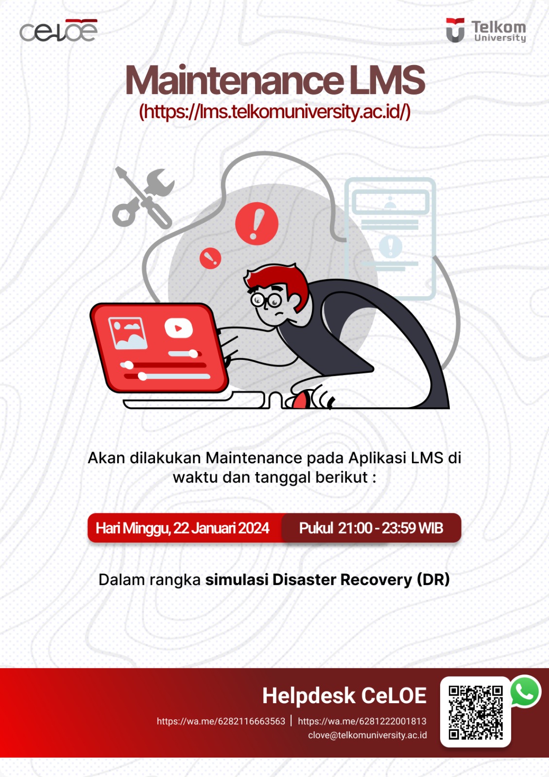 MAINTENANCE LMS DALAM RANGKA SIMULASI DISASTER RECOVERY